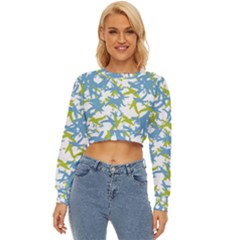 Birds Silhouette Motif Random Pattern Lightweight Long Sleeve Sweatshirt by dflcprintsclothing