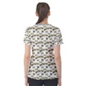 Moths Photos Motif Pattern Women s Sport Mesh Tee View2