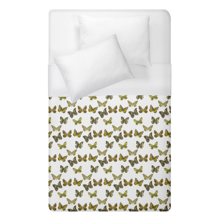 Moths Photos Motif Pattern Duvet Cover (Single Size)