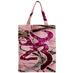 Browning Deer Glitter Zipper Classic Tote Bag by artworkshop