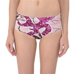 Browning Deer Glitter Mid-waist Bikini Bottoms by artworkshop