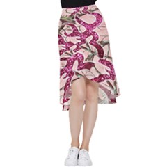 Browning Deer Glitter Frill Hi Low Chiffon Skirt by artworkshop