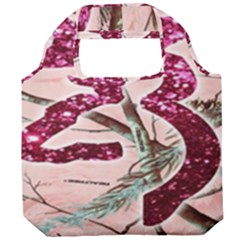 Browning Deer Glitter Foldable Grocery Recycle Bag