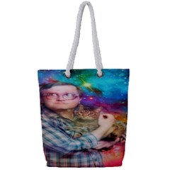 Bubbles Trailer Park Boys Full Print Rope Handle Tote (small) by artworkshop