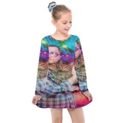 Bubbles Trailer Park Boys Kids  Long Sleeve Dress by artworkshop