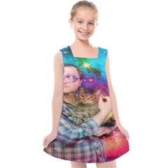 Bubbles Trailer Park Boys Kids  Cross Back Dress by artworkshop