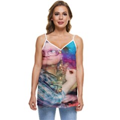 Bubbles Trailer Park Boys Casual Spaghetti Strap Chiffon Top by artworkshop