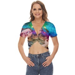 Bubbles Trailer Park Boys Twist Front Crop Top by artworkshop