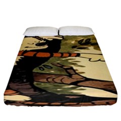 Calvin And Hobbes Fitted Sheet (king Size) by artworkshop