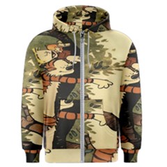 Calvin And Hobbes Men s Zipper Hoodie by artworkshop