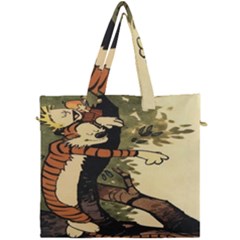 Calvin And Hobbes Canvas Travel Bag by artworkshop