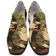 Calvin And Hobbes Women Slip On Heel Loafers by artworkshop