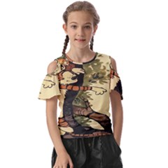 Calvin And Hobbes Kids  Butterfly Cutout Tee by artworkshop