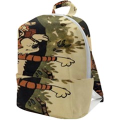 Calvin And Hobbes Zip Up Backpack by artworkshop