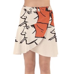 Catcher In The Rye Wrap Front Skirt by artworkshop