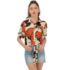 Catcher In The Rye Tie Front Shirt  by artworkshop