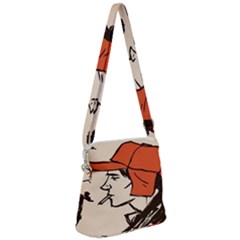 Catcher In The Rye Zipper Messenger Bag by artworkshop