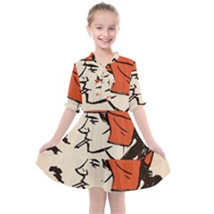 Catcher In The Rye Kids  All Frills Chiffon Dress by artworkshop