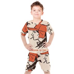 Catcher In The Rye Kids  Tee And Shorts Set by artworkshop