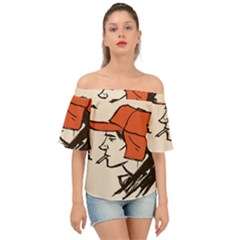 Catcher In The Rye Off Shoulder Short Sleeve Top by artworkshop