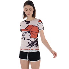 Catcher In The Rye Back Circle Cutout Sports Tee by artworkshop