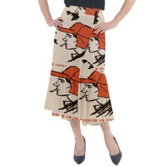 Catcher In The Rye Midi Mermaid Skirt by artworkshop