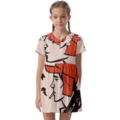 Catcher In The Rye Kids  Asymmetric Collar Dress by artworkshop