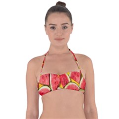 Watermelon Halter Bandeau Bikini Top by artworkshop