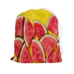 Watermelon Drawstring Pouch (2xl) by artworkshop