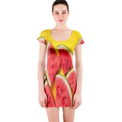 Watermelon Short Sleeve Bodycon Dress by artworkshop