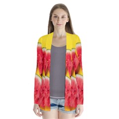 Watermelon Drape Collar Cardigan by artworkshop