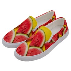 Watermelon Men s Canvas Slip Ons by artworkshop