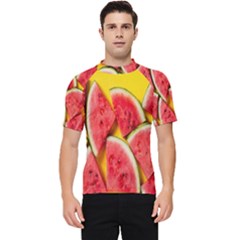 Watermelon Men s Short Sleeve Rash Guard by artworkshop