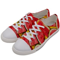 Watermelon Women s Low Top Canvas Sneakers by artworkshop