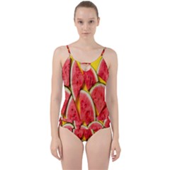 Watermelon Cut Out Top Tankini Set by artworkshop