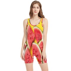 Watermelon Women s Wrestling Singlet by artworkshop