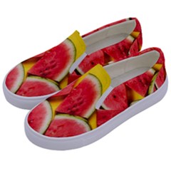 Watermelon Kids  Canvas Slip Ons by artworkshop