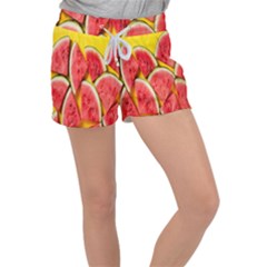 Watermelon Velour Lounge Shorts by artworkshop