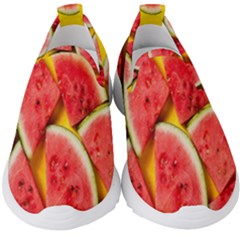 Watermelon Kids  Slip On Sneakers by artworkshop