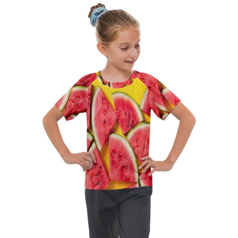 Watermelon Kids  Mesh Piece Tee by artworkshop