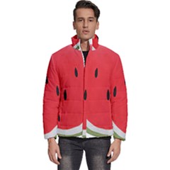 Watermelon Pillow Fluffy Men s Puffer Bubble Jacket Coat