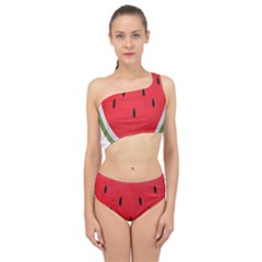 Watermelon Pillow Fluffy Spliced Up Two Piece Swimsuit by artworkshop