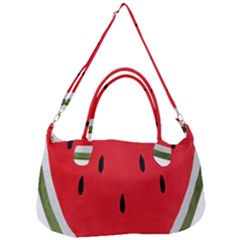 Watermelon Pillow Fluffy Removal Strap Handbag by artworkshop