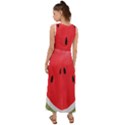 Watermelon Pillow Fluffy V-Neck Chiffon Maxi Dress View2