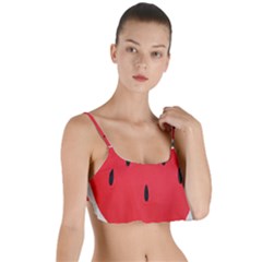 Watermelon Pillow Fluffy Layered Top Bikini Top  by artworkshop