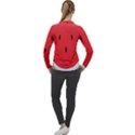 Watermelon Pillow Fluffy Women s Pique Long Sleeve Tee View2