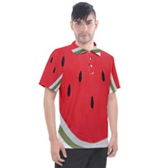 Watermelon Pillow Fluffy Men s Polo Tee