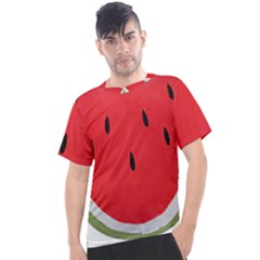 Watermelon Pillow Fluffy Men s Sport Top by artworkshop