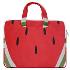 Watermelon Pillow Fluffy Macbook Pro13  Double Pocket Laptop Bag by artworkshop