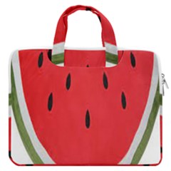 Watermelon Pillow Fluffy Macbook Pro 16  Double Pocket Laptop Bag  by artworkshop